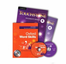 خرید پک کتاب های تاچ استون 4 و ورد اسکیلز Touchstone 4 + Oxford Word Skills Intermediate