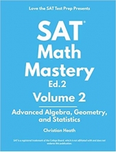 کتاب اس ای تی مت مستری SAT Math Mastery Advanced Algebra Geometry and Statistics