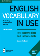 کتاب انگلیش وکبیولری این یوز English Vocabulary in Use Pre Intermediate & Intermediate 4th وزیری