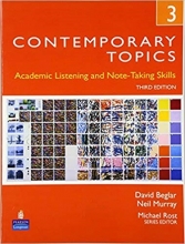 کتاب کانتمپوراری تاپیک Contemporary Topics 3 3th academic listening and note taking skills