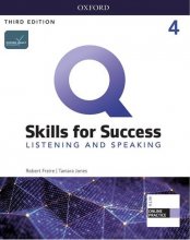 کتاب کیو اسکیلز فور ساکسس Q Skills for Success 4 Listening and Speaking 3rd