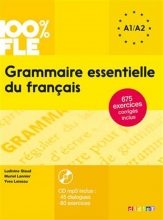 کتاب گرامر ضروری فرانسه Grammaire essentielle du français niv A1-A2 100% FLE سیاه و سفید