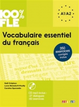 کتاب Vocabulaire essentiel du français niv A1 A2 100% FLE سیاه و سفید