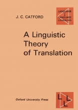 کتاب لینگویستیک تیوری آف ترنسلیشن A Linguistic Theory Of Translation