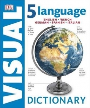 کتاب دیکشنری تصویری 5 زبانه لنگوئیج ویژوال دیکشنری 5 Language Visual Dictionary رقعی