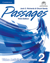کتاب پسیجز لول 2 ویدیو اکتیویتیز ویرایش سوم Passages Level 2 video activities 3rd edition
