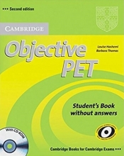 کتاب آبجکتیو پی ای تی ویرایش دوم Objective PET (2nd) S.B+W.B+For school رنگی