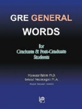 کتاب جی آر ای جنرال وردز فور گرجویت اند پست گرجویت استیودنتز GRE General Words for Graduate & Post-Graduate Students