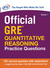 کتاب آفیشیال جی آر ای کوانتیتیتیو ریسونینگ پرکتیس کوئزشن Official GRE Quantitative Reasoning Practice Questions