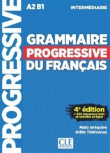 کتاب گرامر پروگرسیو فرانسه Grammaire Progressive Du Francais A2 B1 Intermediaire 4ed Corriges رنگی