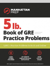 کتاب جی آر ای منهتن 5lb. Book of GRE Practice Problems: GRE Manhattan
