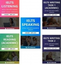 خرید کتاب آیلتس آکادمیک 5 این 1 کامبو (IELTS Academic 5 in 1 Combo 2021 ( Listening + Speaking + Reading + Writing Task 1+ Task